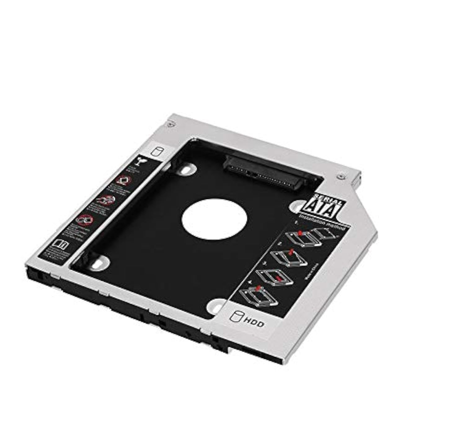 Padarsey Universal 12.7mm SATA to SATA 2nd SSD HDD Hard Drive Caddy Adapter Tray