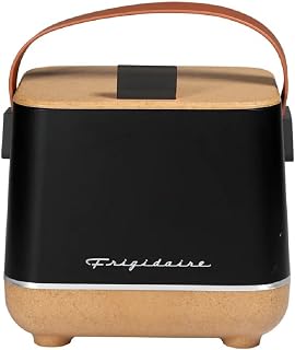 Frigidaire Portable Top Opening Lid Insulated 6-Can or 4-Liter Mini Personal Fridge Cooler, Black color, 110v Wall outlet & 12V car adapter - EFMIS310-Black (Renewed)
