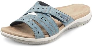 Women's Flip Flops with Open Toe Sports Sandals Summer Leisure Sandals Slippers Soft Arch Support Slippers Mules