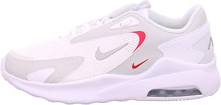 Nike Women's Air Max Bolt Running Shoes, White/MTLC Platinum-Siren Red, 8 M US