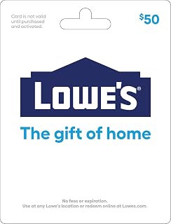 Lowe's Physical Gift Card | $50