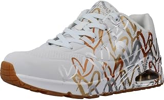 Skechers Women's UNO Metallic Love Trainer