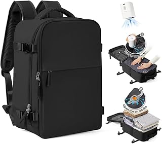 SZLX Vacuum Backpack with Pump Backpack Travel Cabin Airplane 40 x 30 x 20 Ryanair Hand Luggage 40 x 20 x 30 Vueling Wizzair Backpack Travel Cabin Airplane Women Men Travel Bags Easyjet