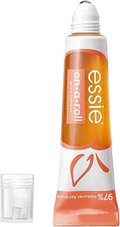 essie care on-a-roll apricot roller ball, cuticle oil pen, 8-free vegan formula, conditions and hydrates nails, quick absorbing, 97% natural, on-the-go format, clear, 13.5 ml