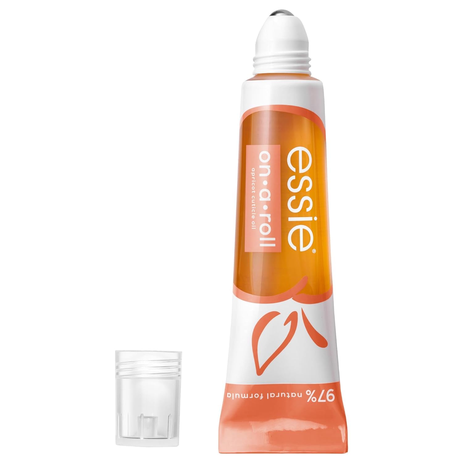 essie care on-a-roll apricot roller ball, cuticle oil pen, 8-free vegan formula,