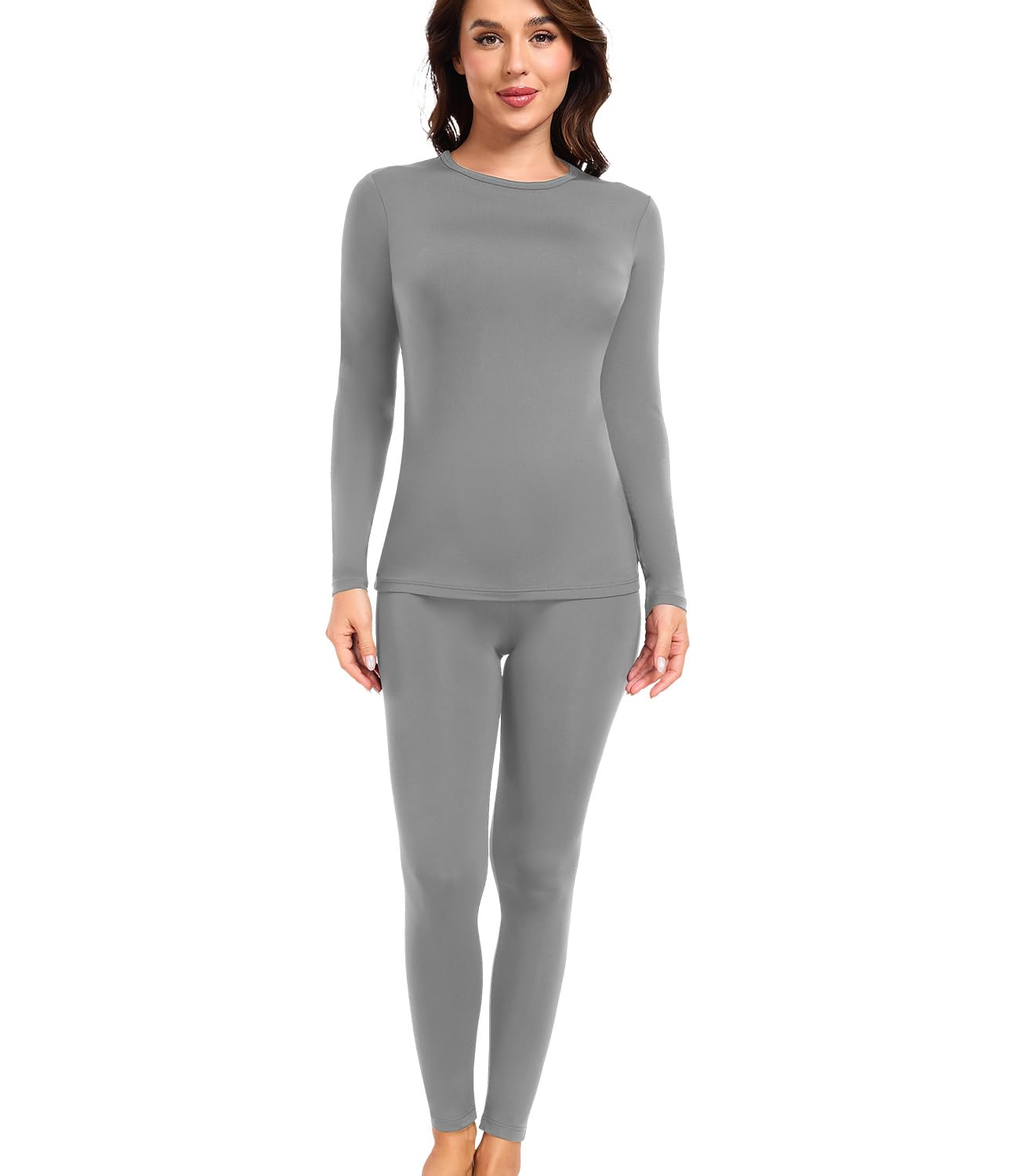 wirarpa Women's Thermal Underwear Set with Long Thermal Top and Trousers. Thermi