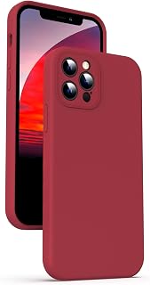 Supdeal Liquid Silicone Case for iPhone 12 Pro, 6.1", Red