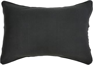Merry Night Pillowcase, Solid Color Black, Approximately 16.9 x 24.8 inches (43 x 63 cm), Zipper Style, Easy to Insert Pillow, 100% Cotton Knit Material, Snug Fit, Washable, All Seasons, NT4363-01