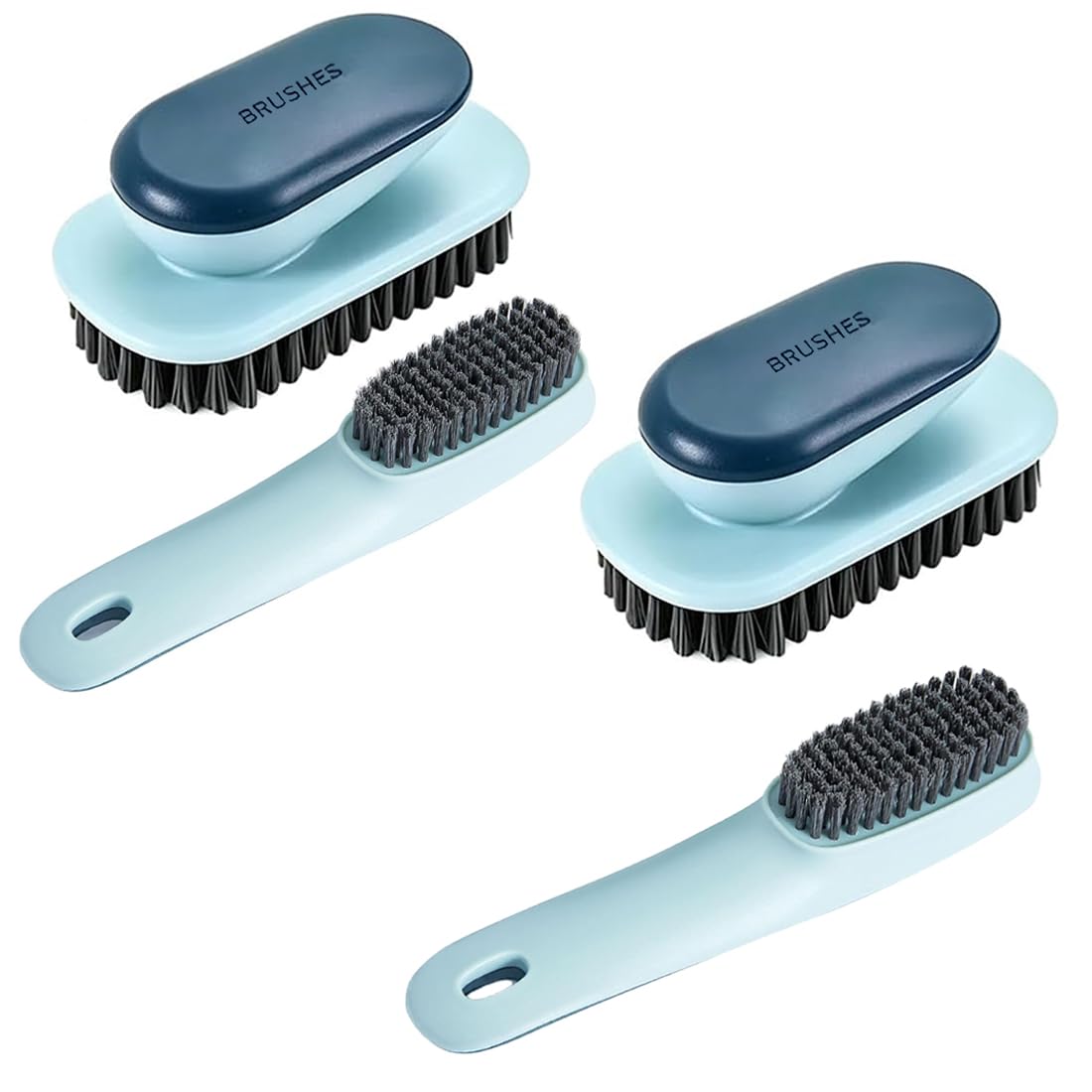 Laundry Scrub Brush 4 Pack Soft Bristle Brush Cleaning Brush for Stains,Househol