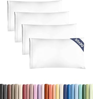 Pillowcases 4 Pack King 50x90 - Microfibre Envelope Closure - White