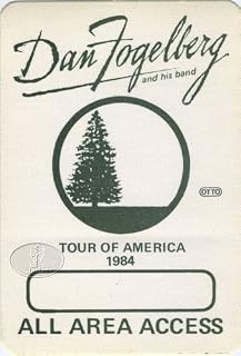 Dan Fogelberg 1984 Solo Tour Backstage Pass AA