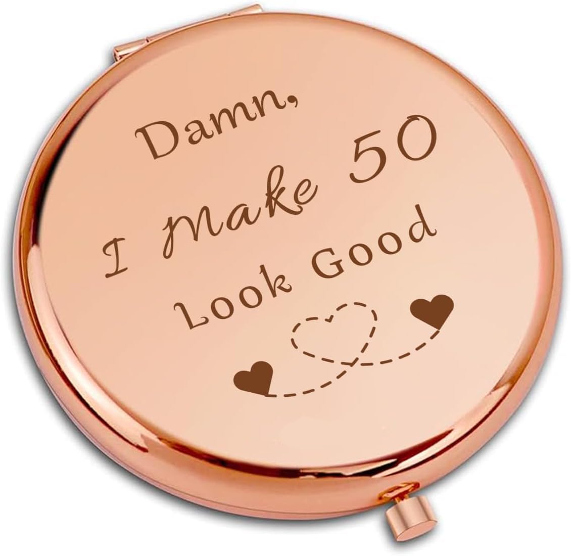 VivaJoy 50th Birthday Gifts - Compact Pocket Makeup Mirror, Funny 50th Birthday 