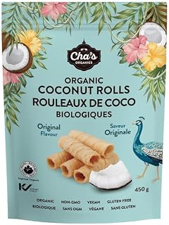 Cha's Organics Coconut Rolls, 450 g
