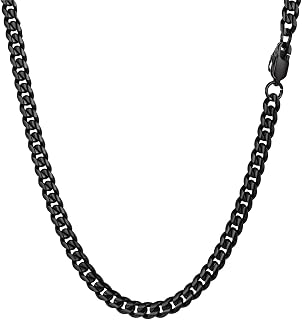 PROSTEEL Miami Cuban Chain Stainless Steel Necklace for Men