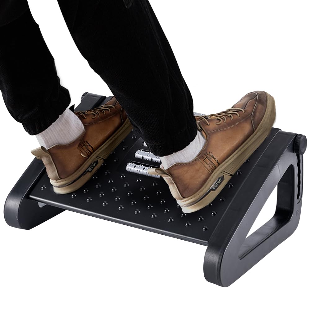 CasaZenith Foot Rest, Six Heights Adjustable Foot Rest Under Desk at Work | Ergo