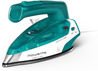 Rowenta Mini Travel Steam Iron, Compact, Dual Voltage, Foldable Mini Iron | Portable iron for wrinkle removal featuring dual voltage (120V–240V), compact foldable design and mini steam iron