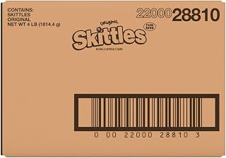 SKITTLES Original Fun Size Chewy Candy Bulk Pack, 4 Pound Box