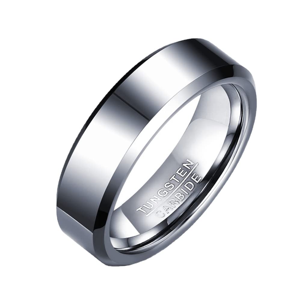 Rockyu Accessories Tungsten Ring, Men's, Women's, Simple, Hypoallergenic, 5 Colo