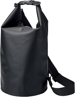 ELECOM Waterproof Bag Dry Bag Drum Type 10L Dustproof Sea Gym Fishing Camping Black PWWPBD10BK