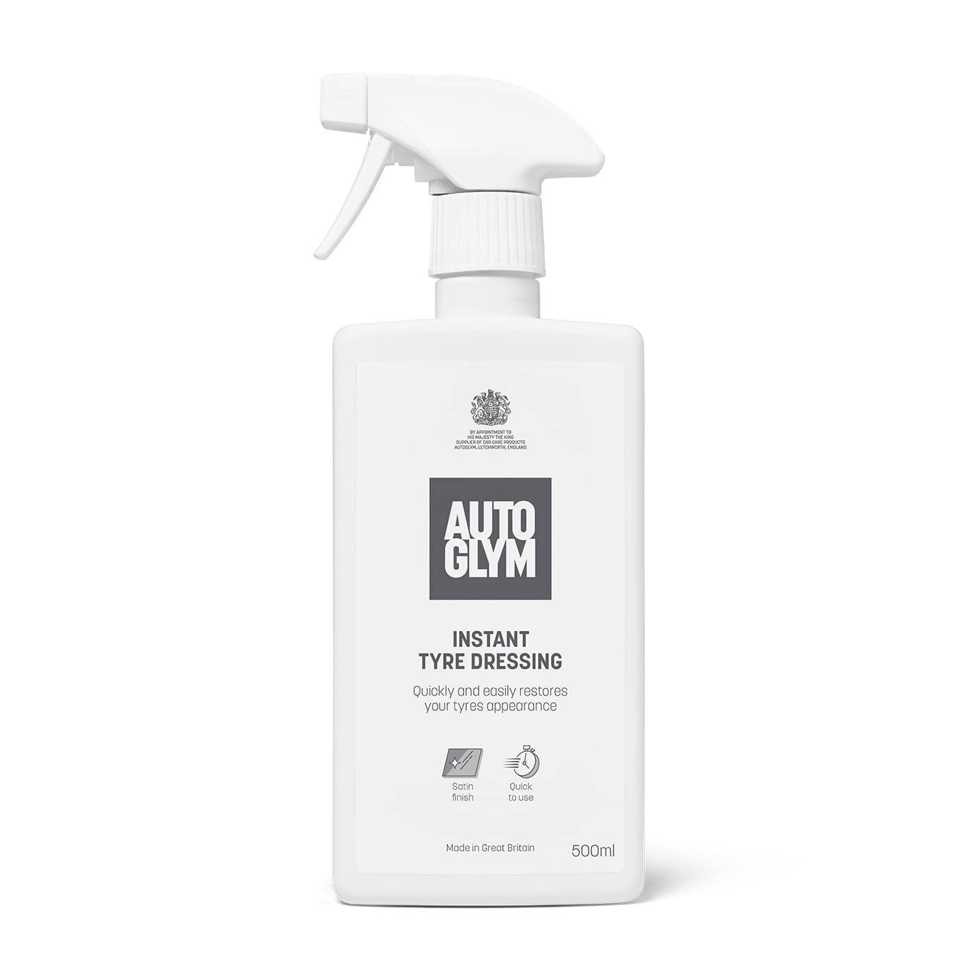 Autoglym Instant Tyre Dressing, Fast-Drying Tyre Care Spray, 500ml | Easy-to-Use
