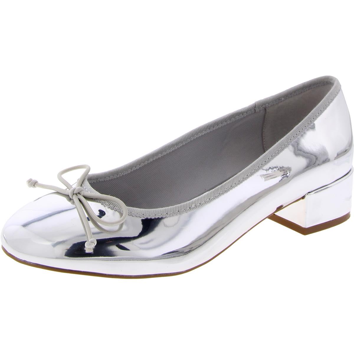Steve Madden Women's Cherish Pump, Silver, 6 UK