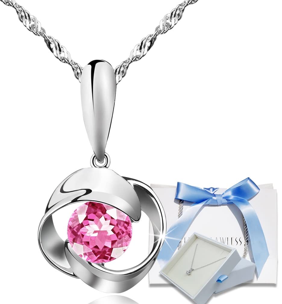 EVER FLAWLESS Women's Necklace, Silver, Swarovski Zirconia, Mother's Day, Girlfr
