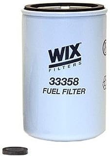 WIX 33358 Fuel Filter Replacement Compatible with Case, Cummins, Deutz, Perkins, Volvo (10 Micron)