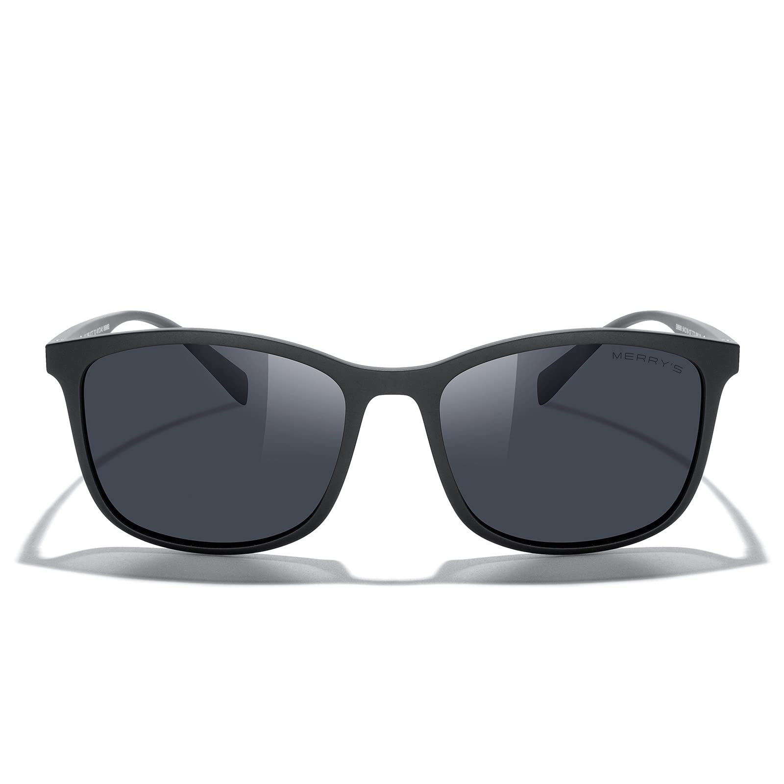 MERRY'S Square Polarized Sunglasses for Men Women Ultralight Shades Driving Fish