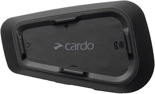 Cardo Systems Spirit Motorcycle Bluetooth Communication Headset, 2-Way Bluetooth, Thin 32mm Speakers, Waterproof, Universal Connectivity - Single Pack