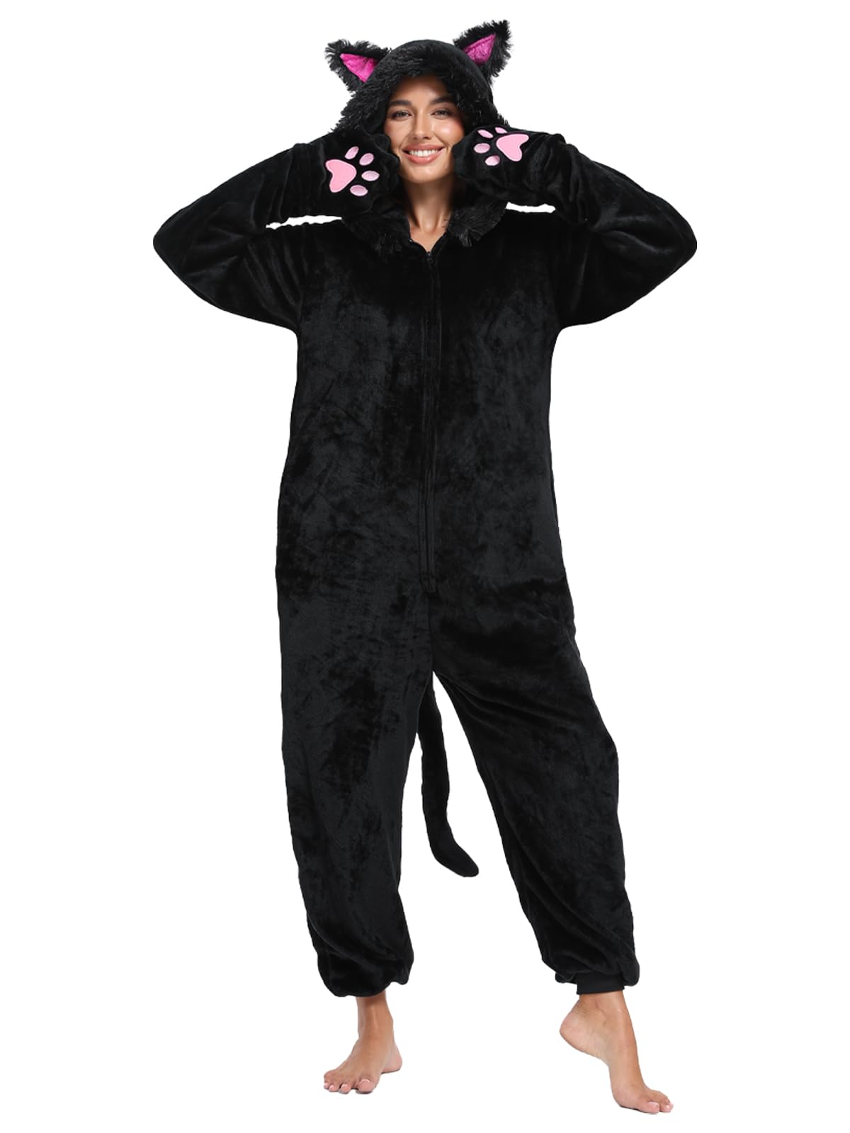 PluStitch Adult Animal Onesie Pajamas Halloween Costume One Piece Cosplay Jumpsu