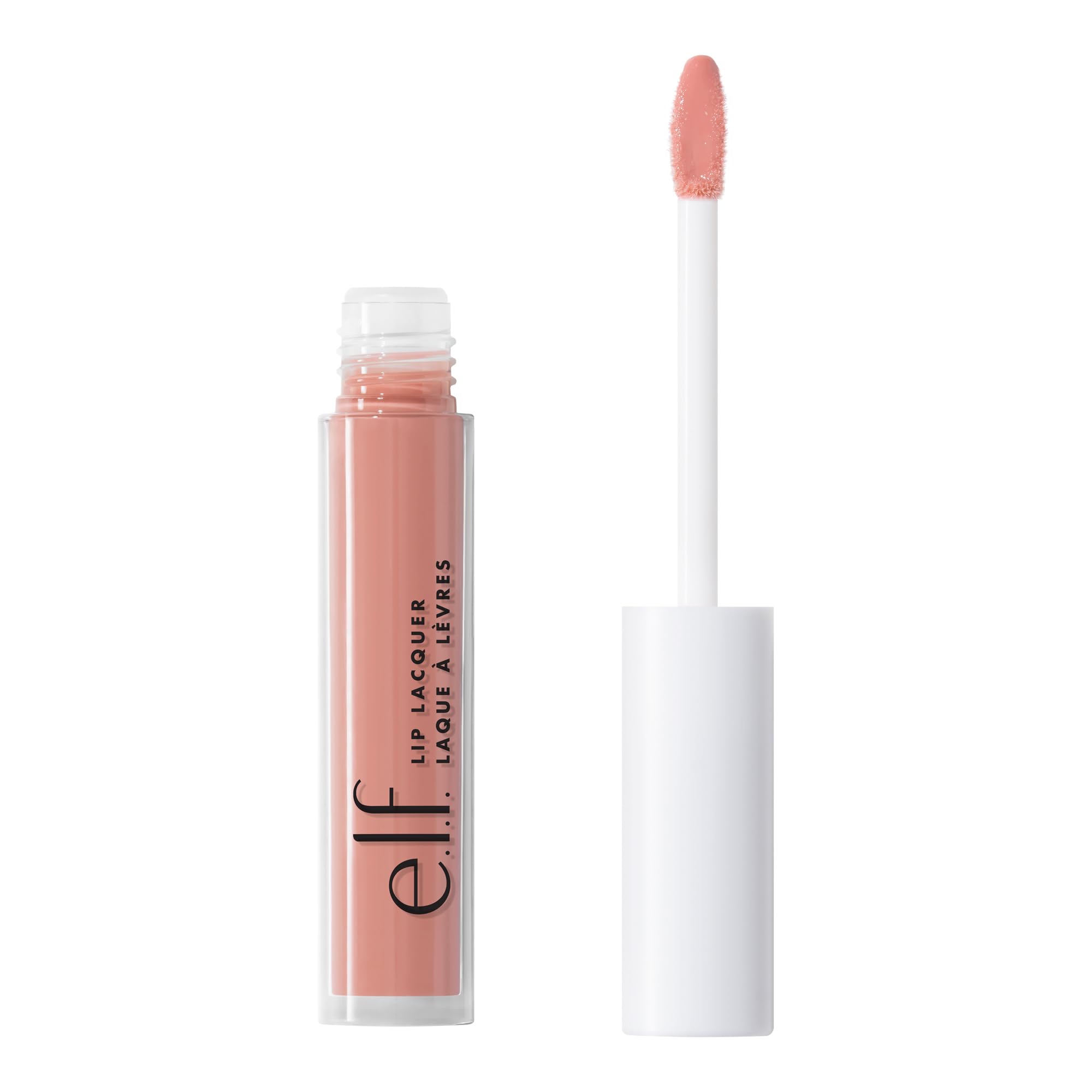 e.l.f. Lip Lacquer, Whisper Pink | Hydrating Lip Gloss, Non-Sticky Ultra-Shine w