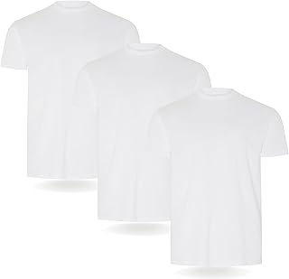FM London Pack of 3/5 Men's T-Shirts with High Percent Cotton