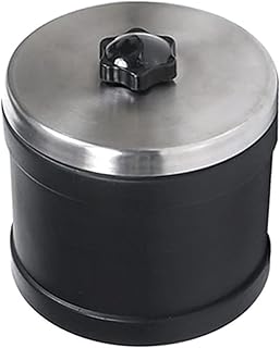 Rock Tumbler Barrel Capacity 1 Lb, Replacement Rock Tumbler Parts with Leak-Proof Lid,Rock Polisher Tumbler Kit Barrel for Hobby Series Tumbler, 4.09 x 3.78 Inches, Black