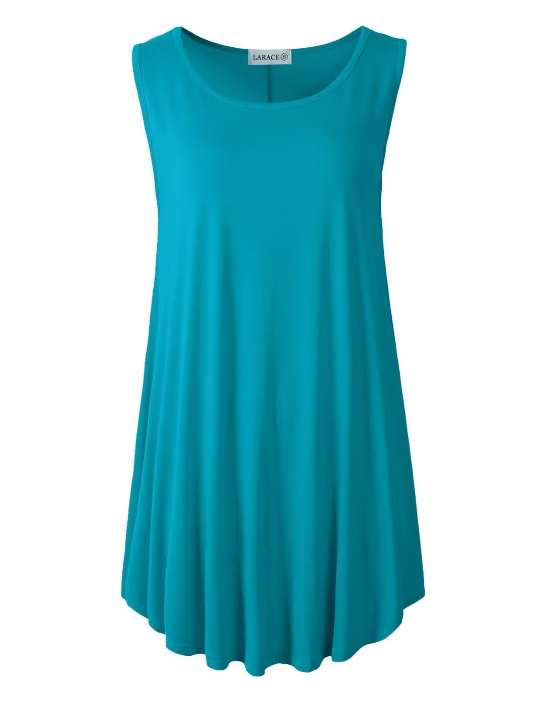 LARACE Plus Size Tank Tops for Women Sleeveless Summer Tunic Flowy Shirts