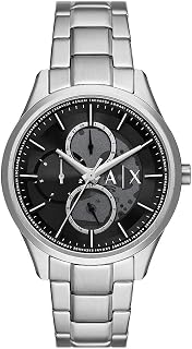 Armani Exchange Watch for Men, Chronograph Movement and 42mm Case Size with Stainless Steel, Leather or Silicone Strap