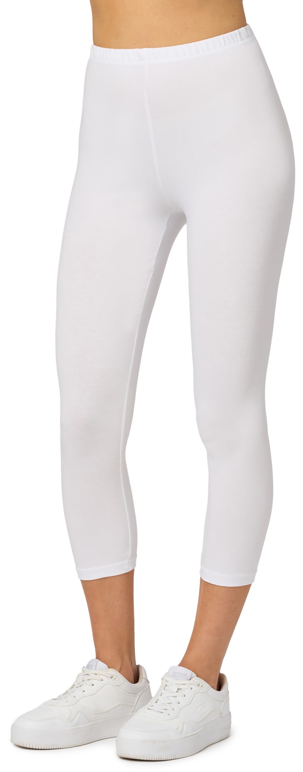 Merry Style Capri Leggings Damen 3/4 Baumwolle Stretch MS10-199