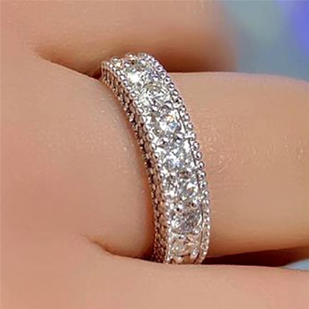 Elegant and Versatile Cubic Zirconia Fashion Luxury Wedding Ring for Women