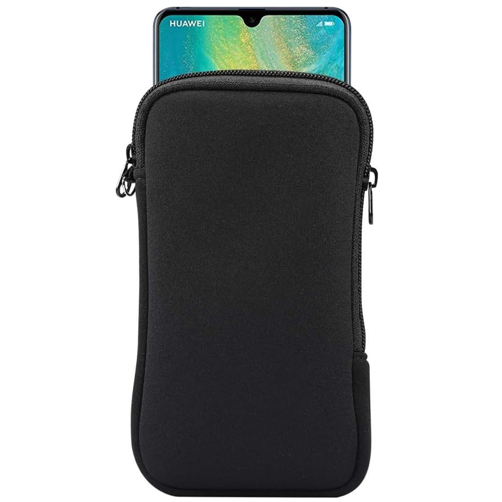 Neoprene Shock Absorbing Proof Pouch Large Cell Phone Sleeve Case Cover w Zipper