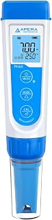 Apera Instruments AI311 Premium Series PH60 Waterproof pH Pocket Tester Kit, Replaceable Probe, ±0.01 pH Accuracy, Lcd display