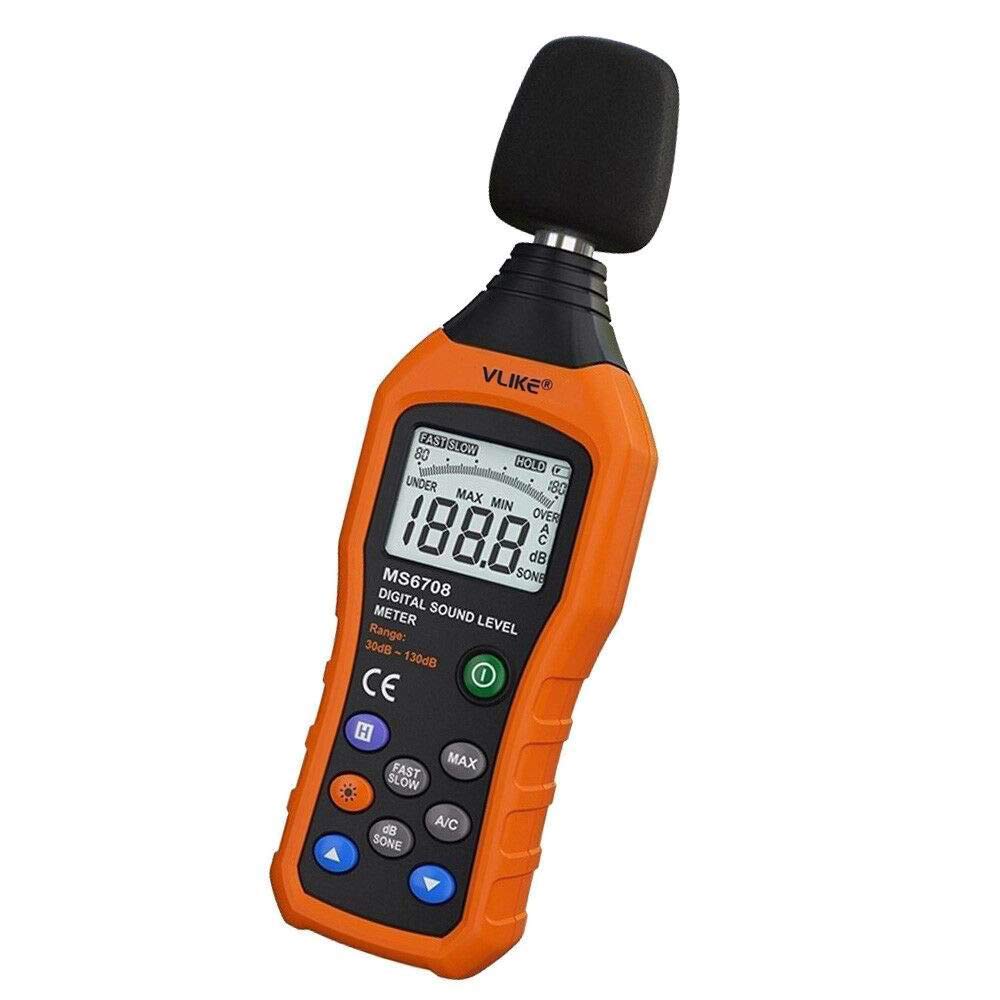 VLIKE LCD Digital Audio Decibel Meter Sound Level Meter Noise Level Meter Sound 