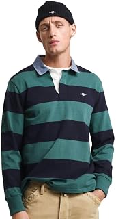 Gant Reg Chambray Stripe Heavy Rugger Men's Polo Shirt