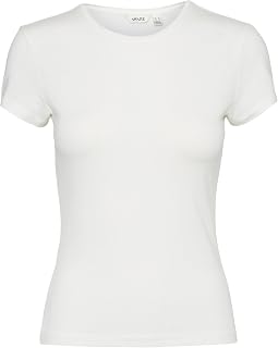 VERO MODA Vmines Fiona SS O-Neck Top VMA Noos T-Shirt for Women