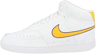 Nike Men's Court Vision Mid Next Nature Basketball Shoe, Black / white, 40 EU