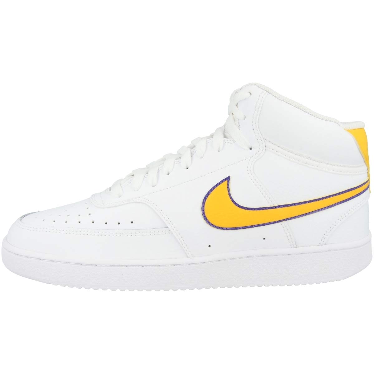 Nike Men's Court Vision Mid Next Nature Basketball Shoe, Black / white, 40 EU