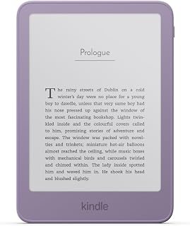 Amazon Kindle 16GB (newest model), Now thinner, lighter, and faster, 6" display, Ube
