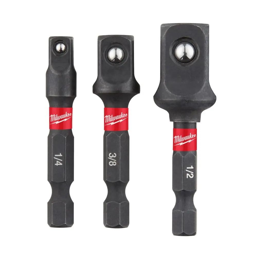 Milwaukee Shockwave Impact Socket Adaptor Set (3pc)
