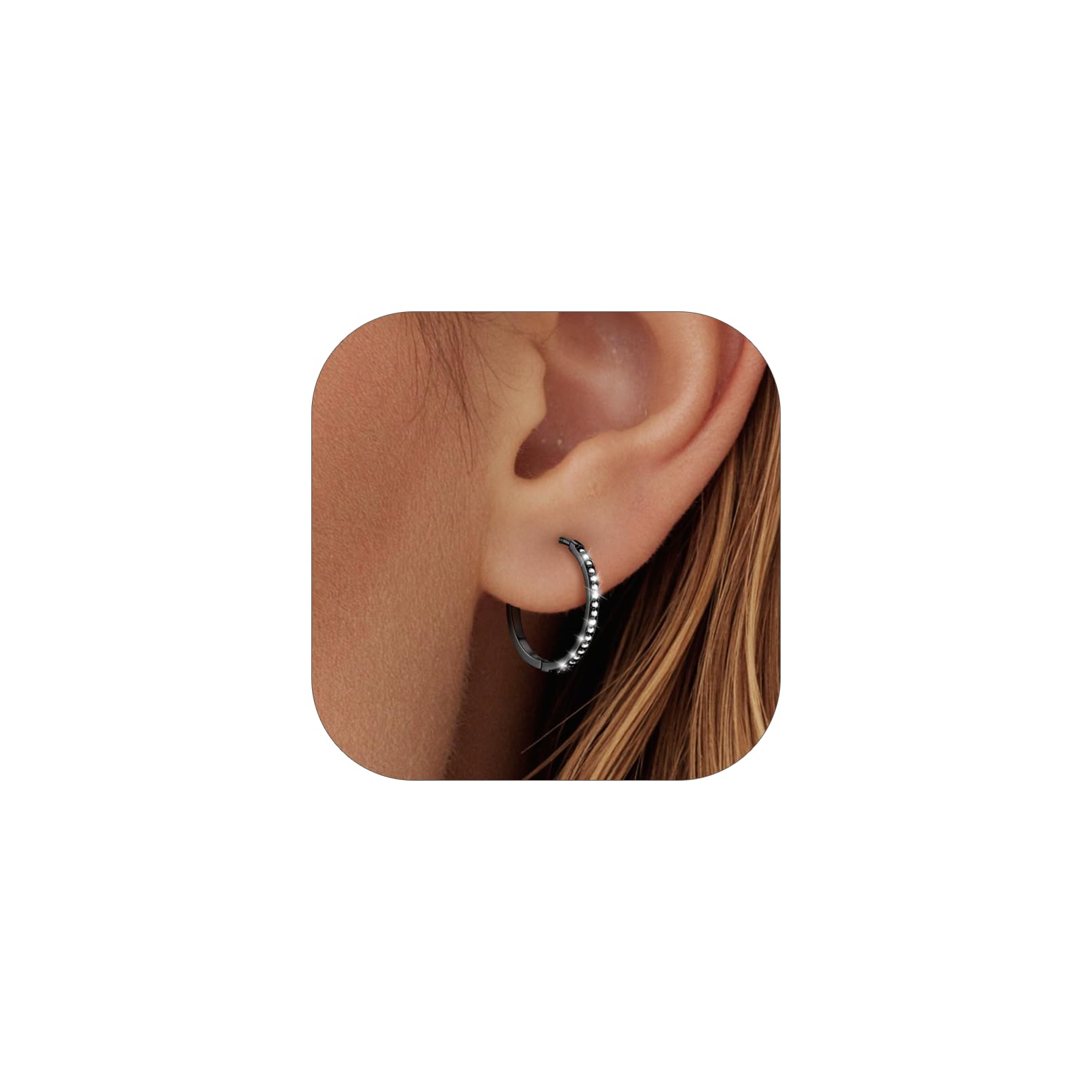PROSTEEL Huggie Hoop Earrings For Women with 925 Sterling Silver Post