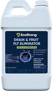 Fruit Fly Drain Treatment | Drain Fly Eliminator | All-Natural, Eliminates Gnats, Sewer Flies and More - Works in All Drains (64 Oz)