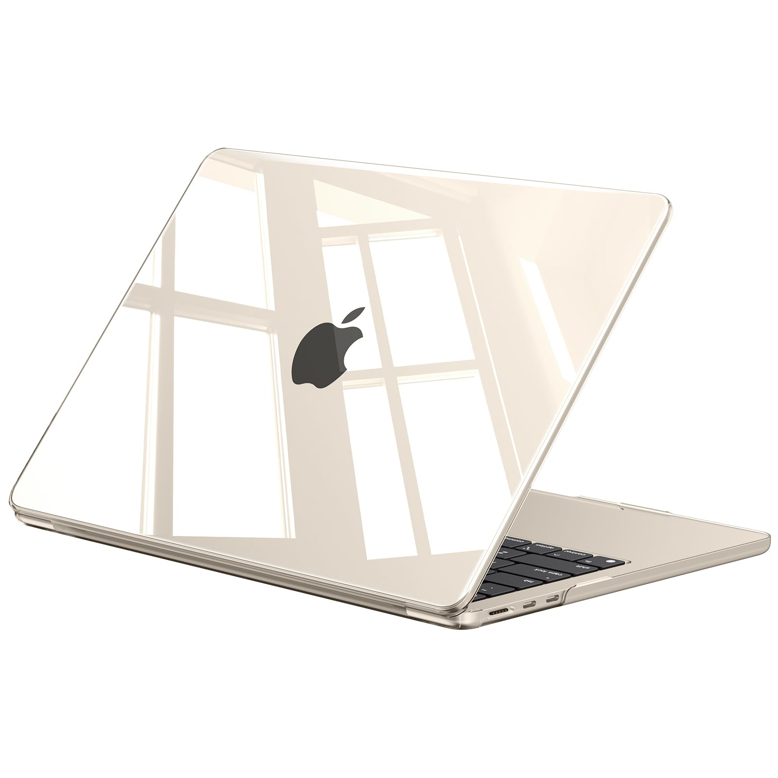 EooCoo for MacBook Air 15 inch Case 2026-2023 M5 M4 M3 M2 Crystal Starlight