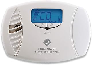 First Alert Plug in Carbon Monoxide Alarm with Digital Display | CO615, AA Battery Backup